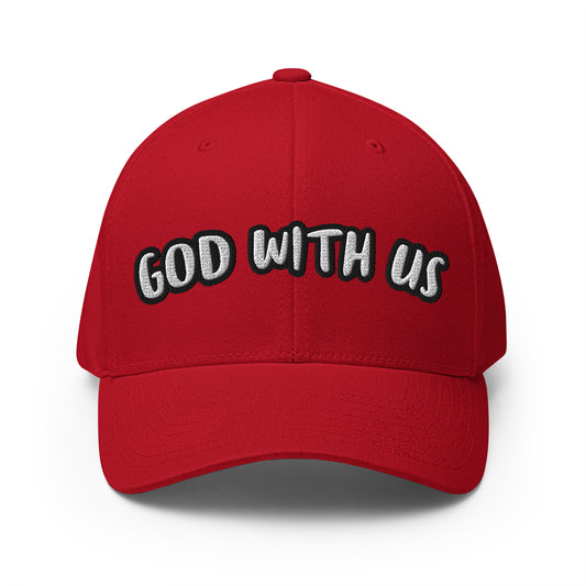 Isaiah 7 - God With Us Flexfit- Red Hat