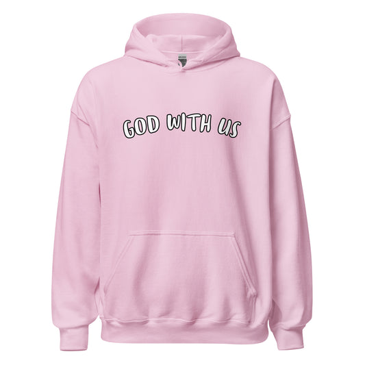 Isaiah 7 - God With Us Pink Hoodie