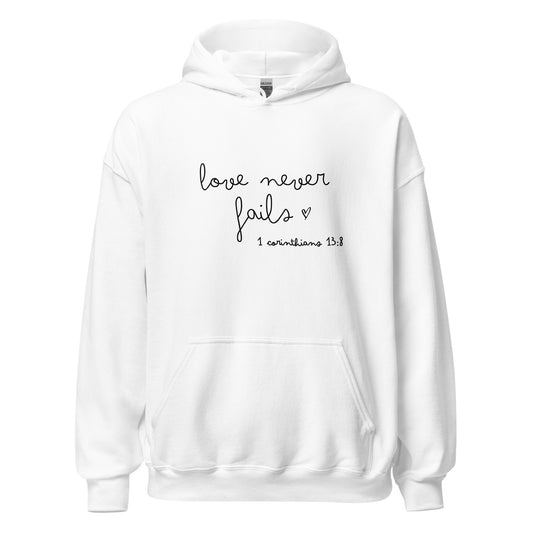 Love Never Fails Hoodie